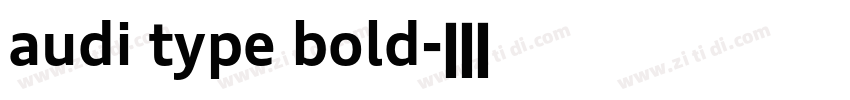 audi type bold字体转换